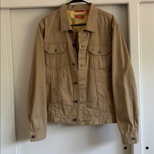 Izod khaki denim jacket